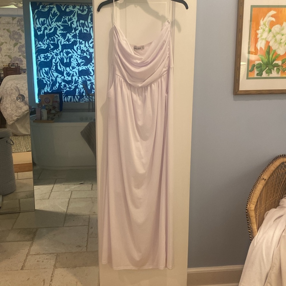 GRACE KARIN WHITE STRAPLESS MAXI DRESS SZ.XL EUC - Picture 8 of 9